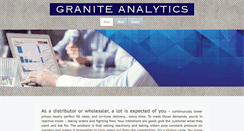 Desktop Screenshot of graniteanalytics.com