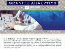 Tablet Screenshot of graniteanalytics.com